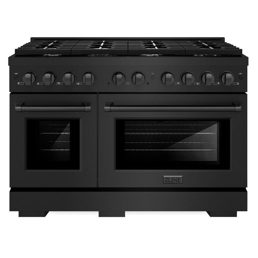 zline-paramount-48-in-double-oven-dual-fuel-range-with-8-burners-6-7-cu-ft-black-stainless-steel-sdrb-48
