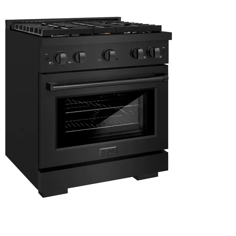 zline-paramount-30-in-4-2-cu-ft-gas-range-with-4-brass-burners-and-convection-oven-in-black-stainless-steel-sgrb-br-30