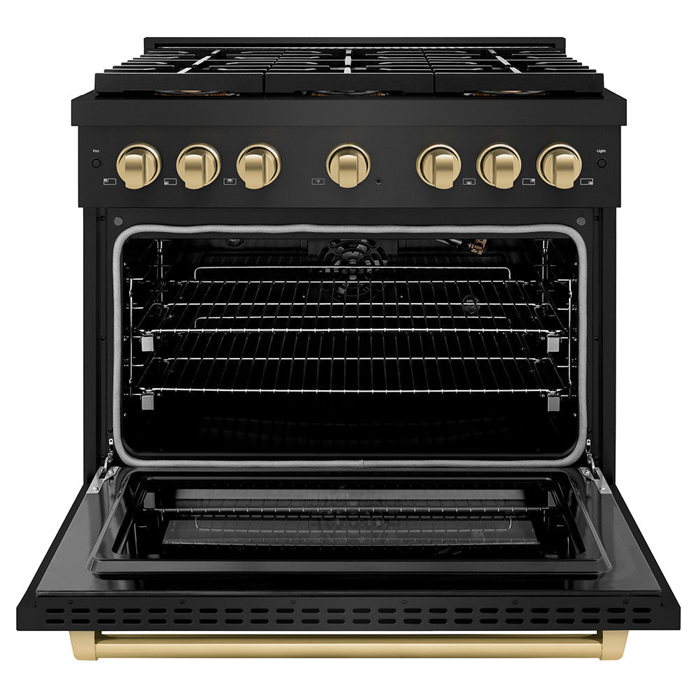 zline-36-in-gas-range-paramount-series-5-2-cu-ft-capacity-6-burner-duopro™-cooktop-convection-gas-oven-black-stainless-steel-with-champagne-bronze-accents-psgrbz-36-cb