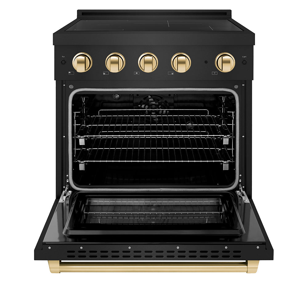 zline-30-in-induction-range-4-2-cu-ft-4-element-cooktop-electric-convection-oven-black-stainless-steel-polished-gold-accents-sinrbz-30-g
