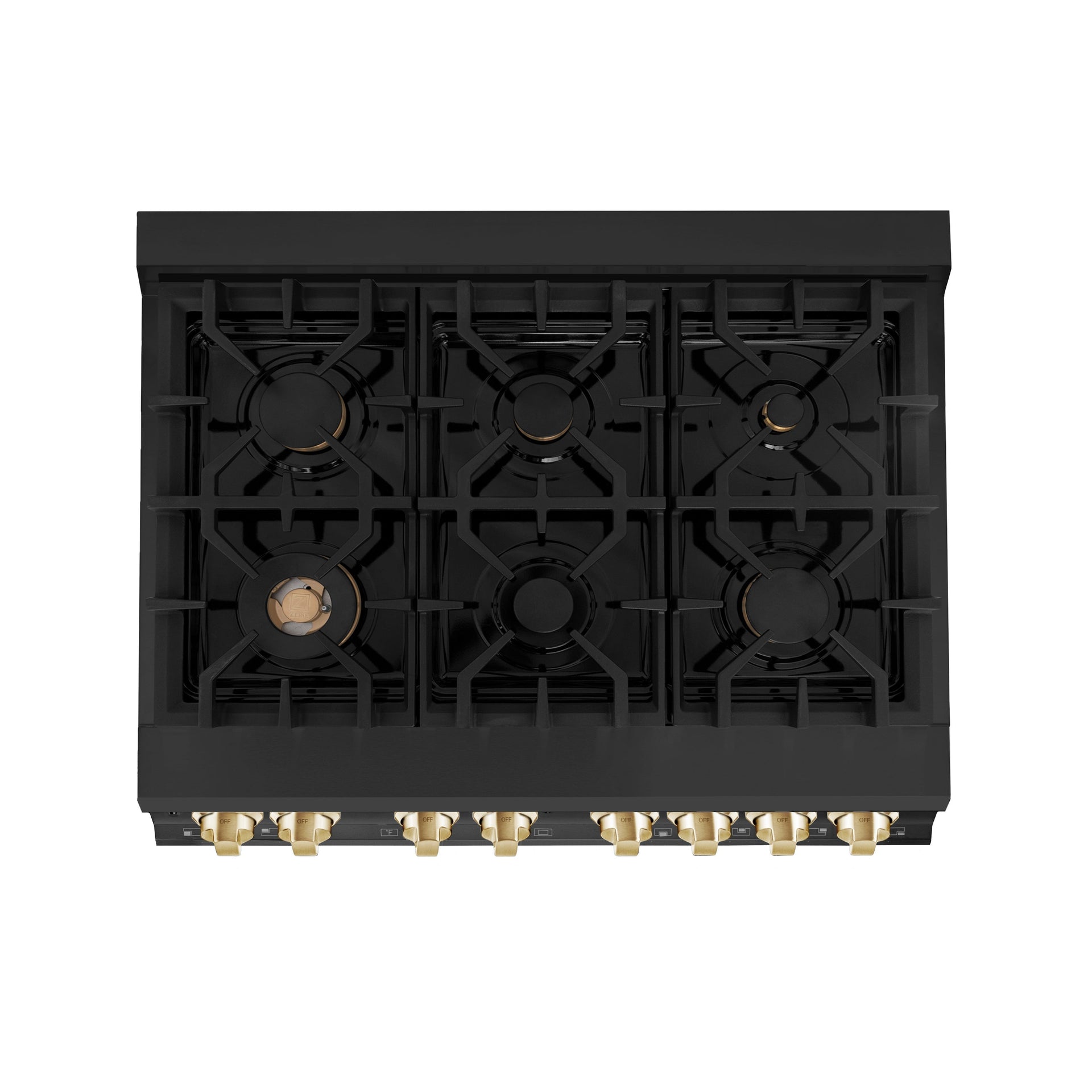 zline-autograph-edition-36-in-4-6-cu-ft-dual-fuel-range-in-black-stainless-steel-with-polished-gold-accents-rabz-36-g