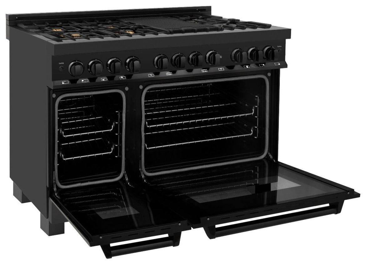 zline-48-in-dual-fuel-range-with-gas-cooktop-electric-oven-black-stainless-steel-finish-brass-burners-rab-br-48