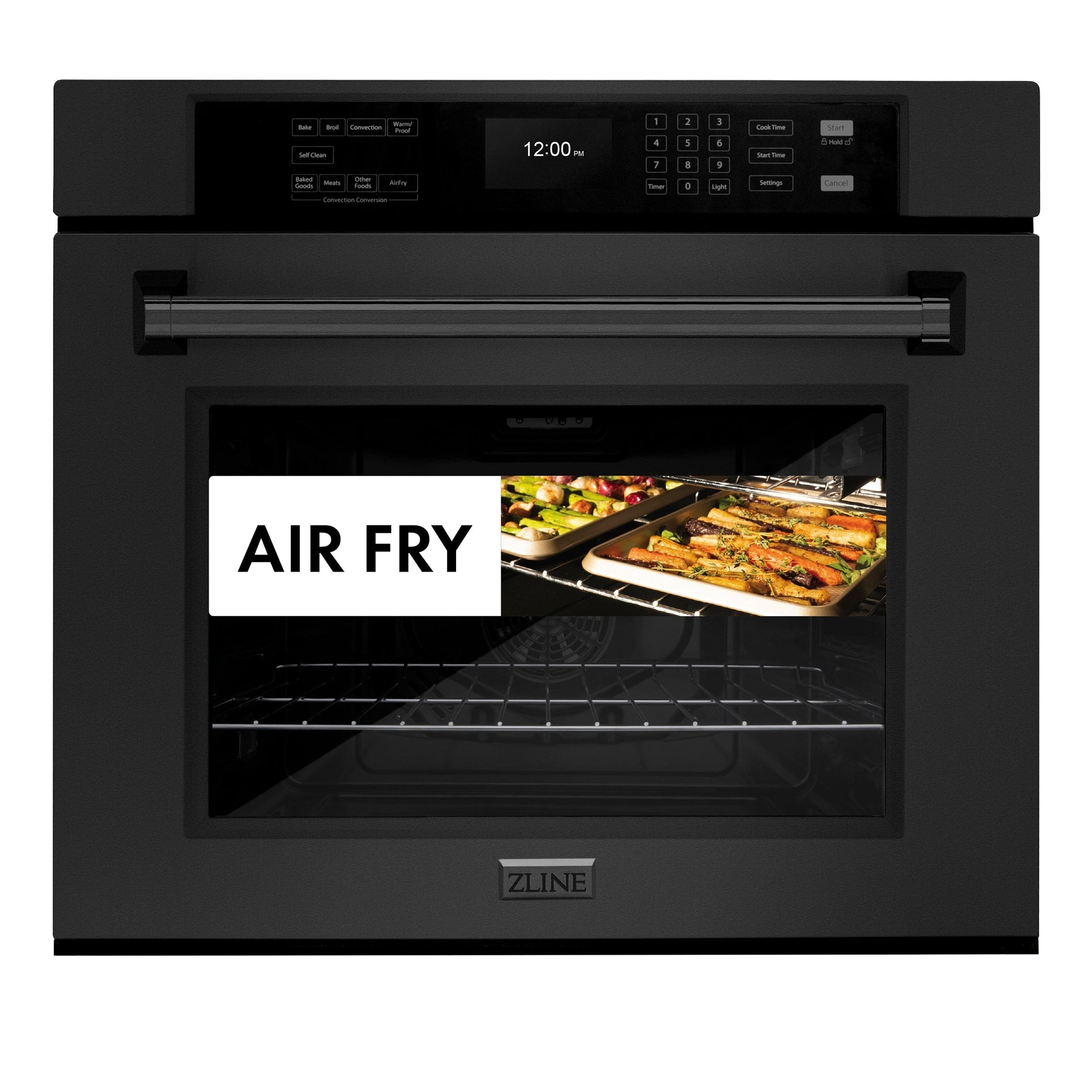 zline-30-professional-single-wall-oven-with-air-fry-and-self-clean-in-black-stainless-steel-wasb-30