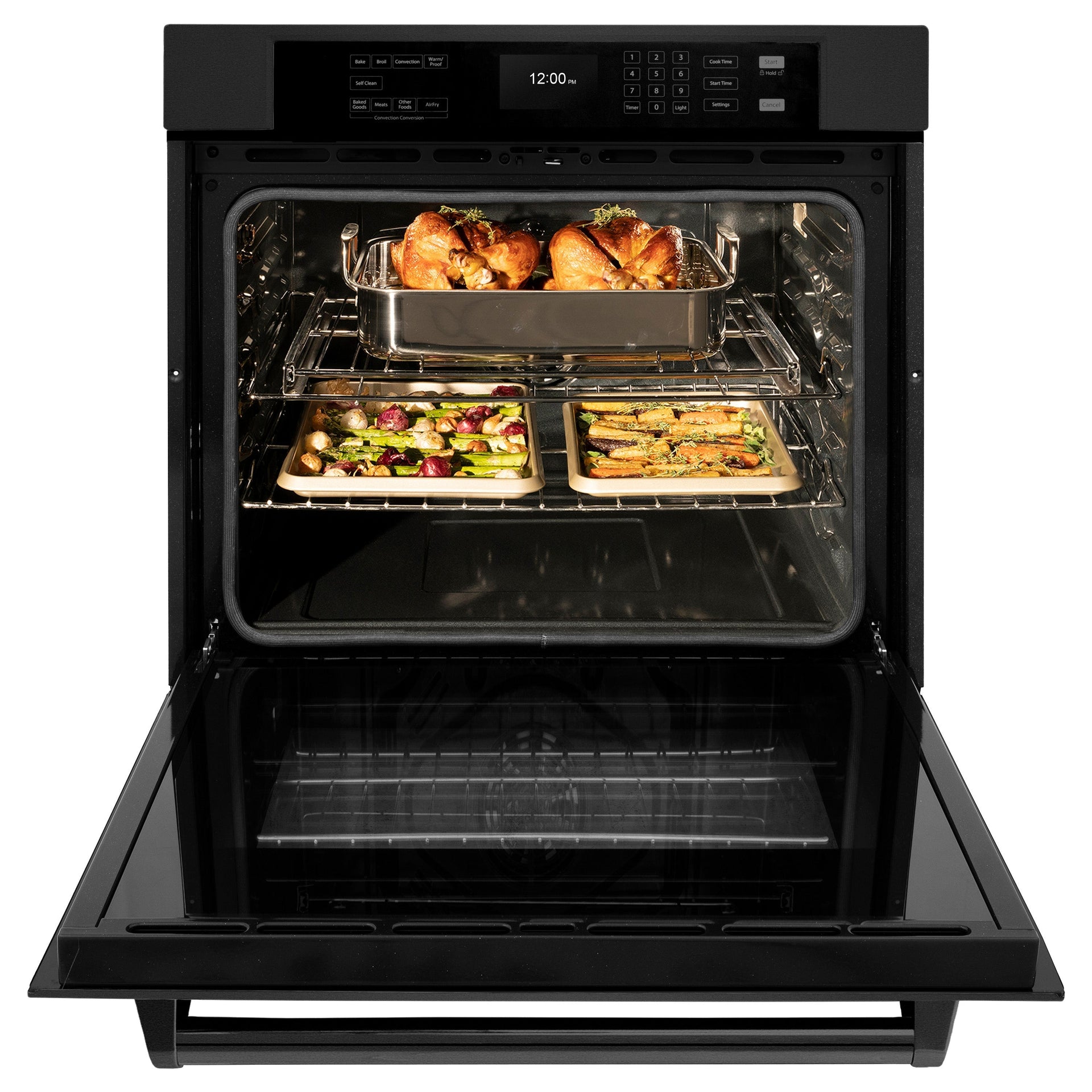 zline-30-professional-single-wall-oven-with-air-fry-and-self-clean-in-black-stainless-steel-wasb-30