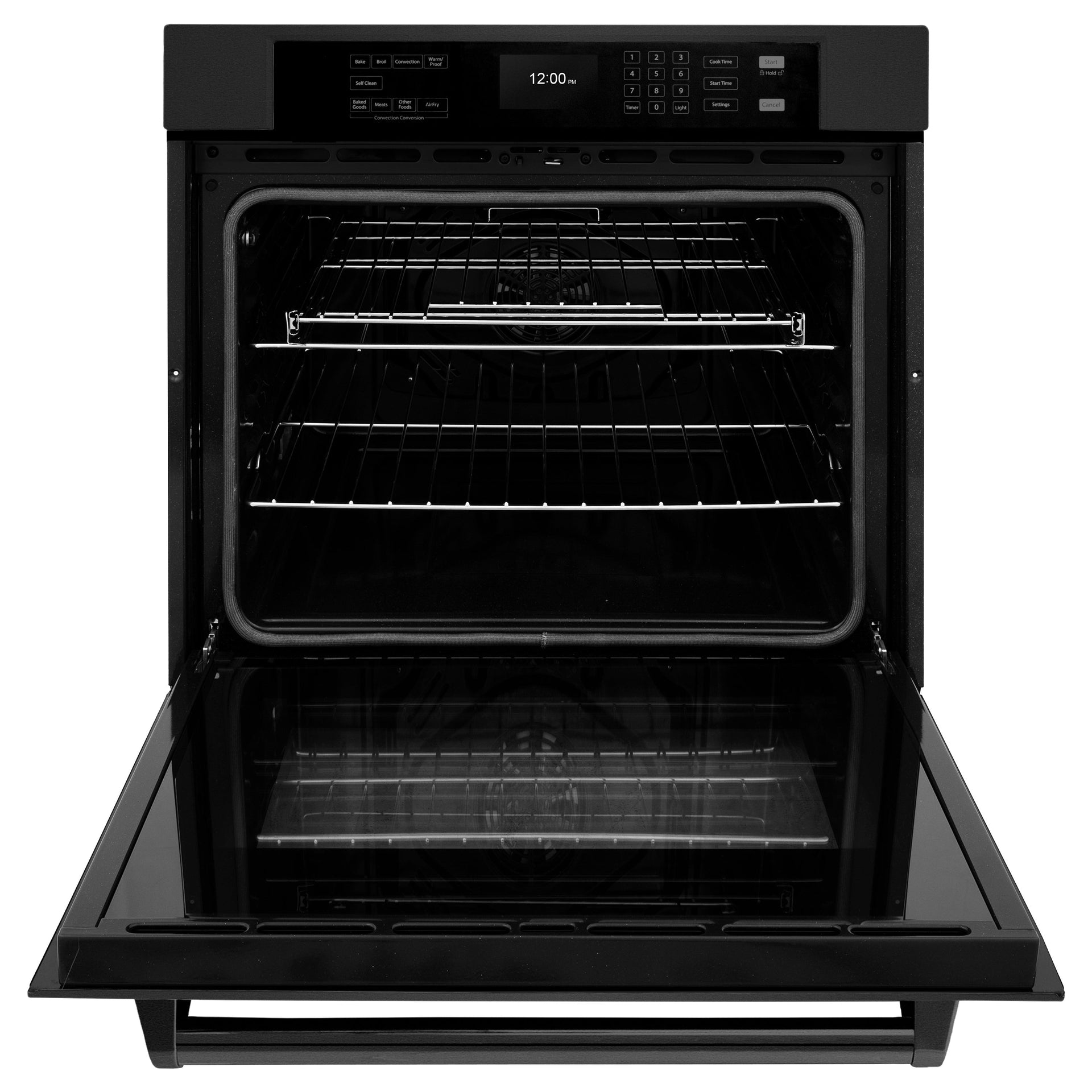 zline-30-professional-single-wall-oven-with-air-fry-and-self-clean-in-black-stainless-steel-wasb-30