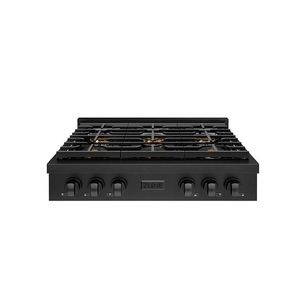 zline-36-paramount-gas-rangetop-with-6-burner-duopro™-cooktop-in-blackstainless-steel-psrtb-36