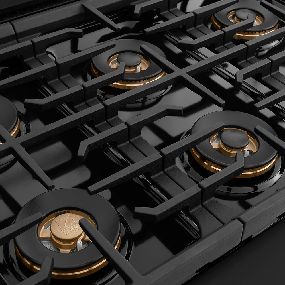 zline-autograph-48-paramount-gas-rangetop-with-8-burner-duopro™-cooktop-in-black-stainless-steel-and-champagne-bronze-accents-psrtbz-48-cb