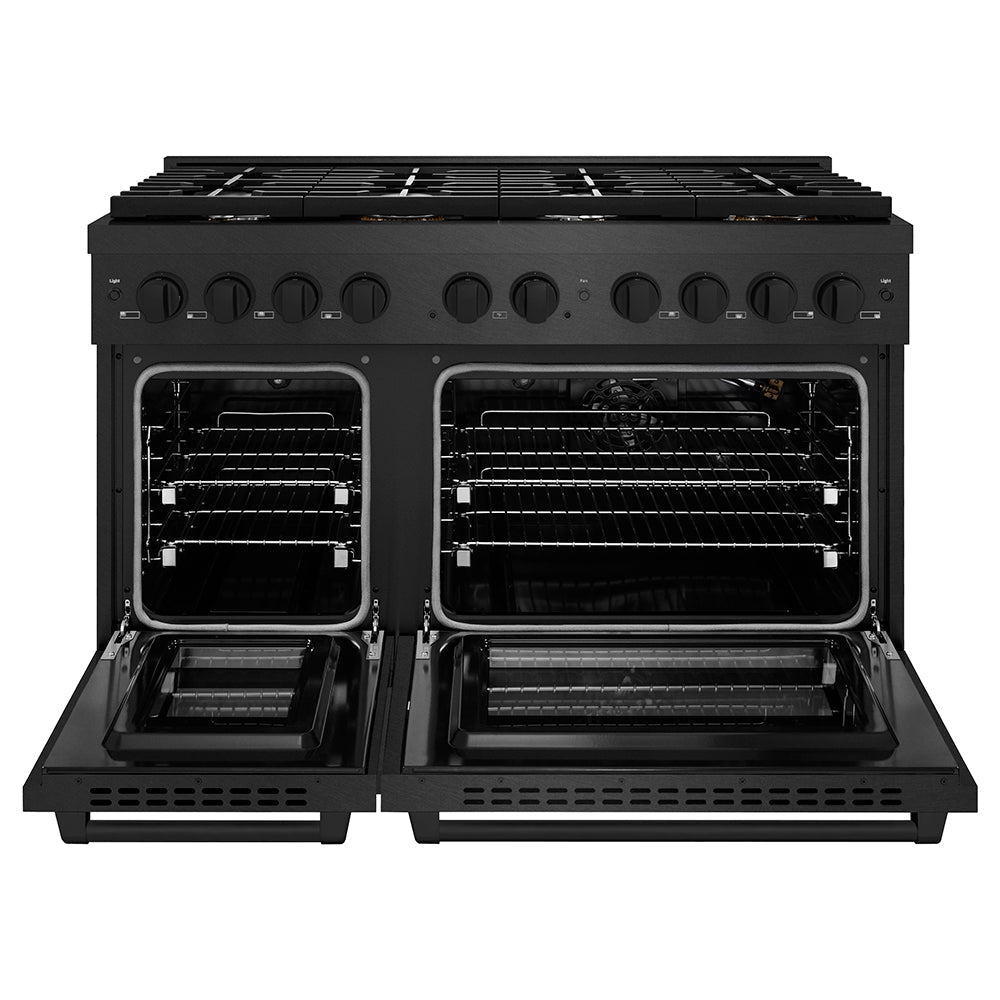 zline-48-in-gas-range-double-oven-6-7-cu-ft-8-brass-burners-black-satin-stainless-steel-sgrbs-br-48