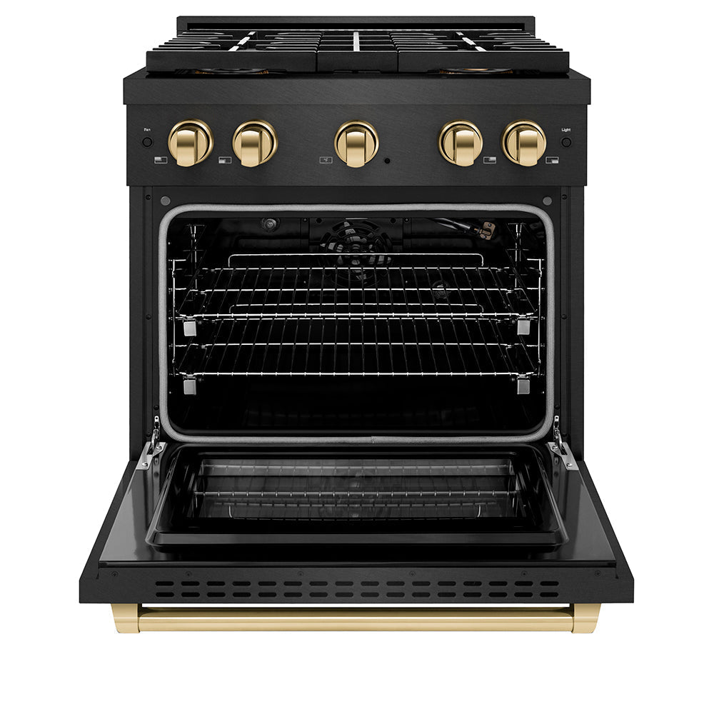 zline-30-in-gas-range-4-burner-duopro™-cooktop-4-2-cu-ft-black-satin-stainless-steel-with-gold-accents-psgrbsz-30-g