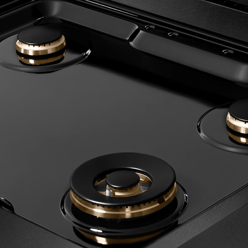zline-autograph-30-paramount-gas-rangetop-with-4-burners-and-porcelain-cooktop-in-black-satin-with-polished-gold-accents-srtbsz-30-g