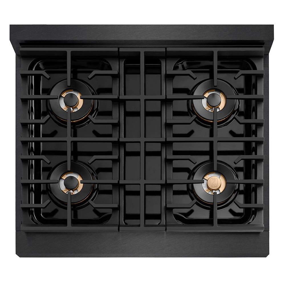 zline-30-paramount-gas-rangetop-with-4-burner-duopro™-cooktop-in-black-satin-stainless-steel-psrtbs-30