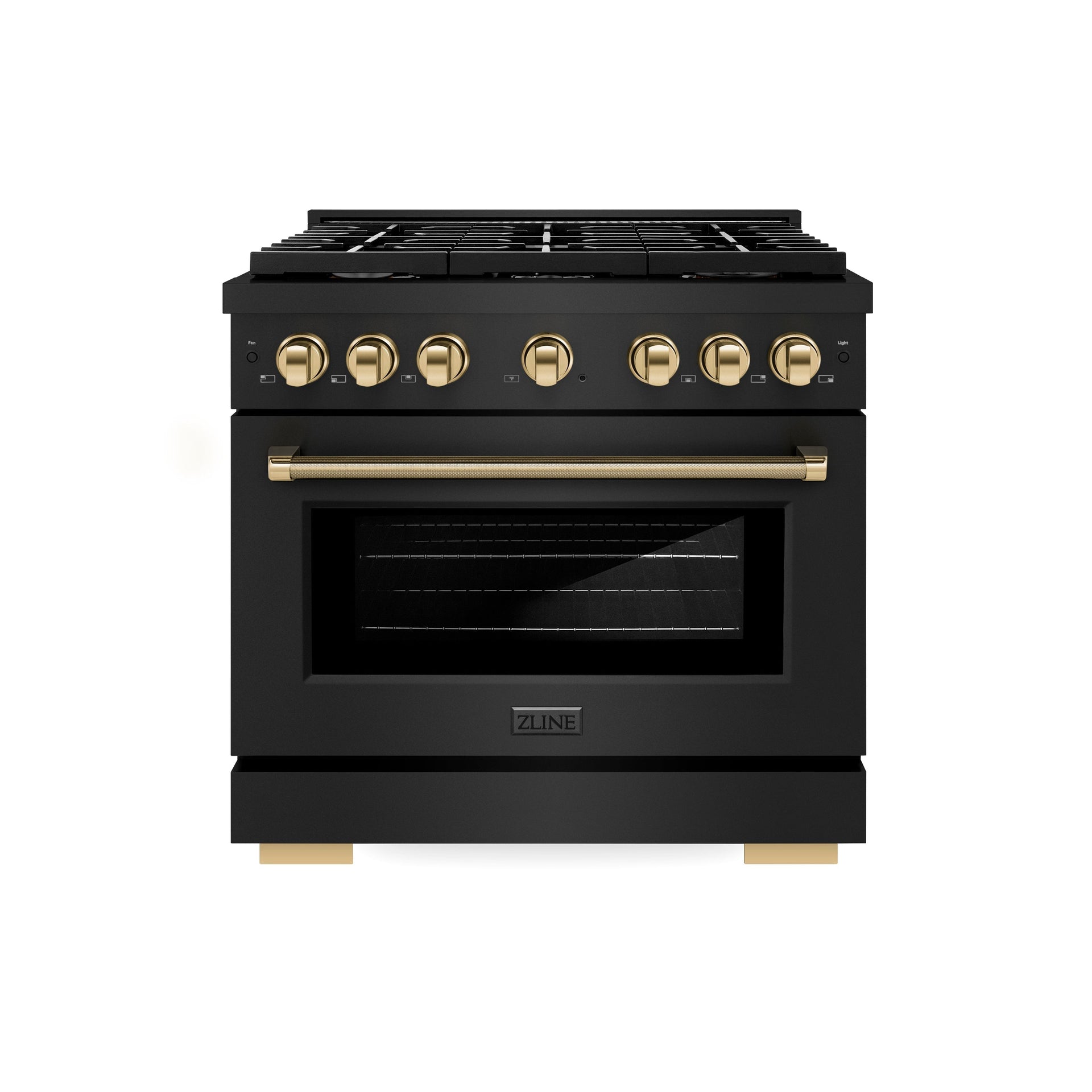 zline-36-in-dual-fuel-range-5-2-cu-ft-6-burners-gas-cooktop-electric-convection-oven-black-stainless-steel-polished-gold-accents-sdrbz-36-kg