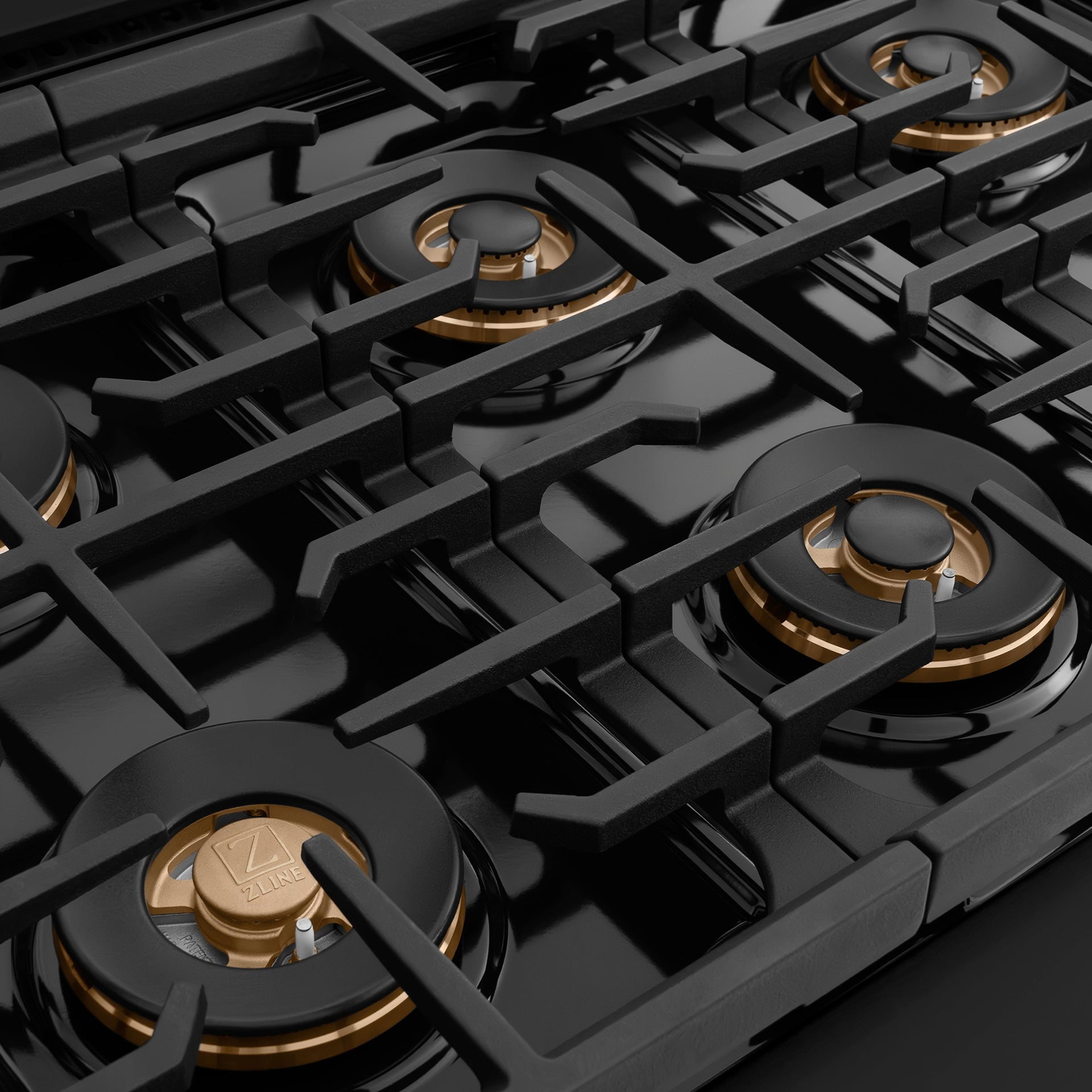 zline-36-in-dual-fuel-range-5-2-cu-ft-6-burner-duopro™-cooktop-electric-convection-oven-black-stainless-steel-champagne-bronze-helix-handle-psdrbz-36-kcb