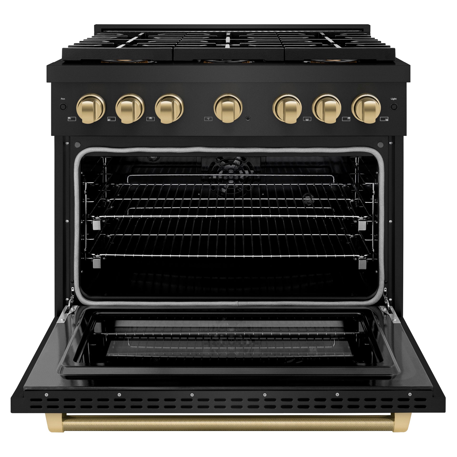 zline-36-in-dual-fuel-range-5-2-cu-ft-6-burner-duopro™-cooktop-electric-convection-oven-black-stainless-steel-champagne-bronze-helix-handle-psdrbz-36-kcb