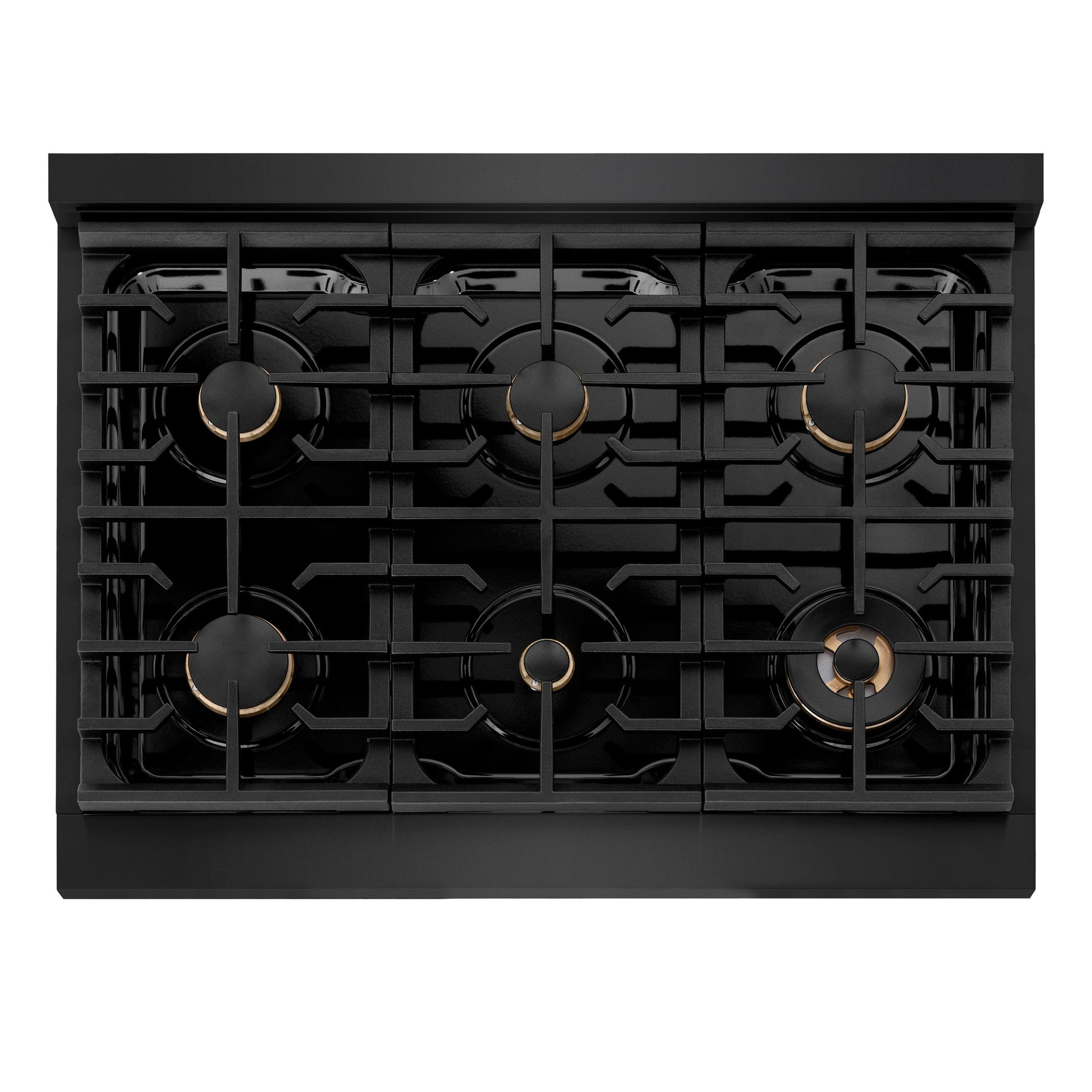 zline-36-in-gas-range-5-2-cu-ft-6-burner-cooktop-convection-gas-oven-black-stainless-steel-polished-gold-helix-handle-knob-accents-sgrbz-36-kg
