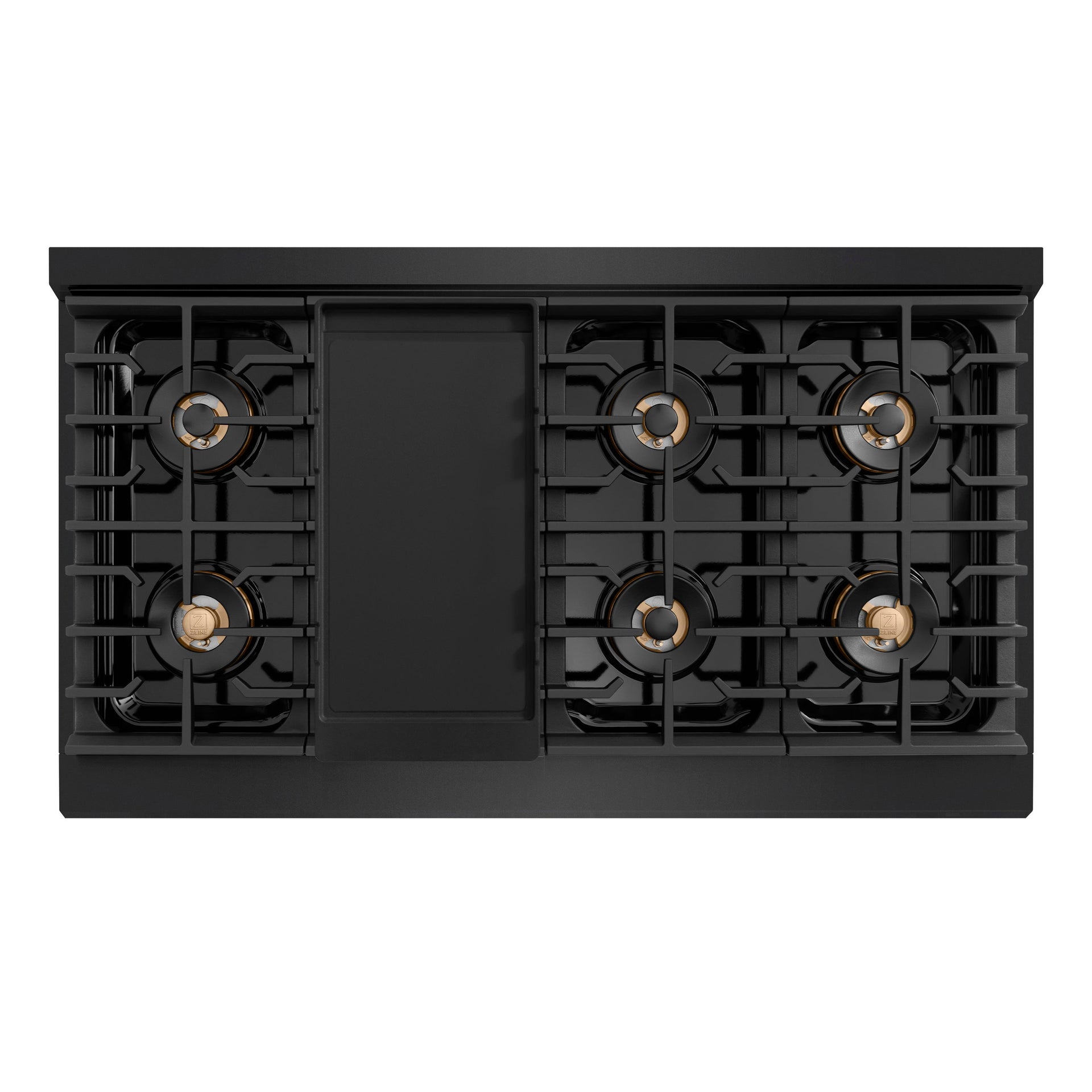 zline-48-in-gas-range-6-7-cu-ft-8-burner-duopro-dual-oven-black-stainless-steel-champagne-bronze-accents-psgrbz-48-kcb