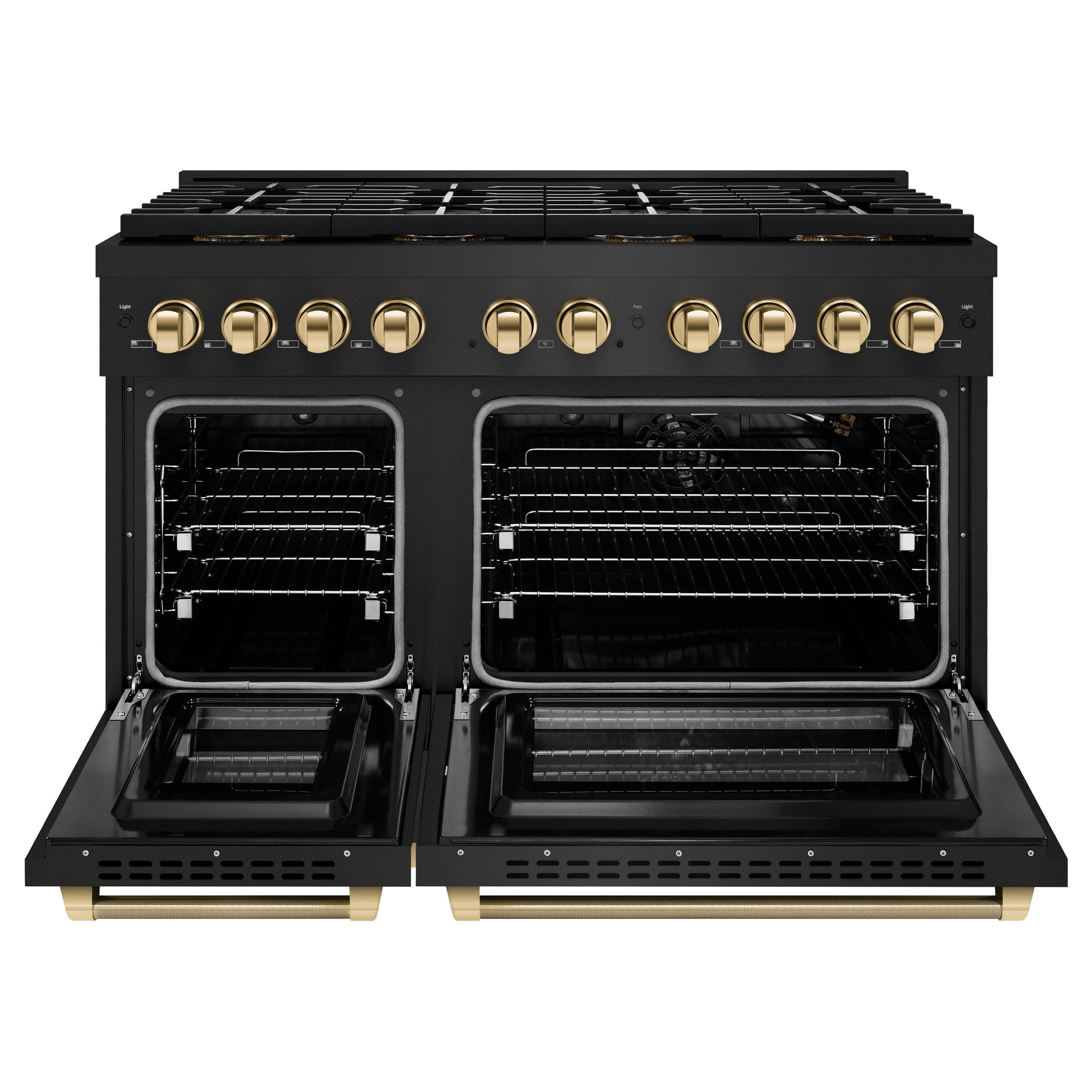 zline-48-in-gas-range-6-7-cu-ft-8-burner-duopro™-cooktop-dual-ovens-black-stainless-steel-polished-gold-accents-psgrbz-48-kg