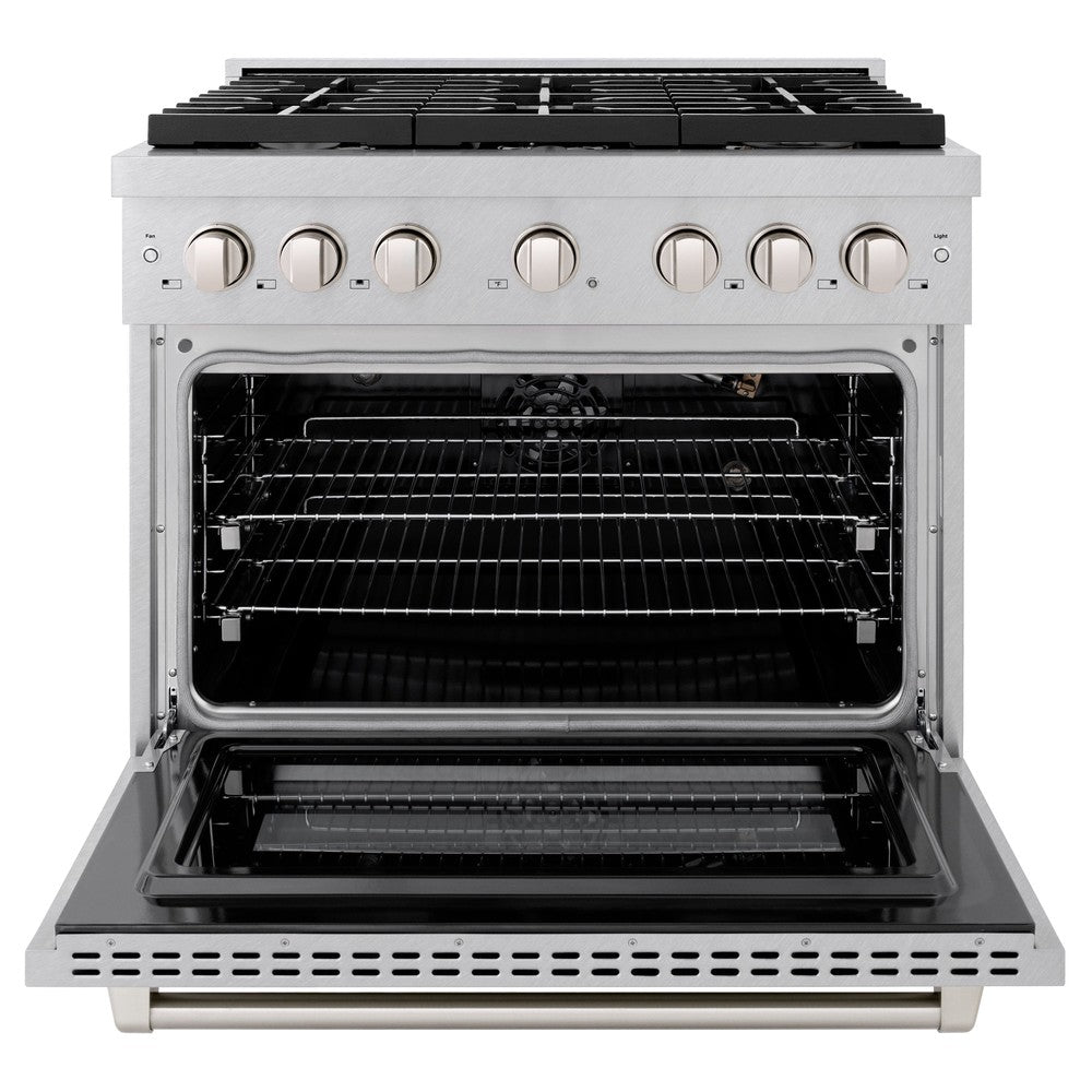 zline-paramount-36-dual-fuel-range-with-6-brass-burners-gas-cooktop-electric-convection-oven-satin-stainless-steel-5-2-cu-ft-sdrs-br-36