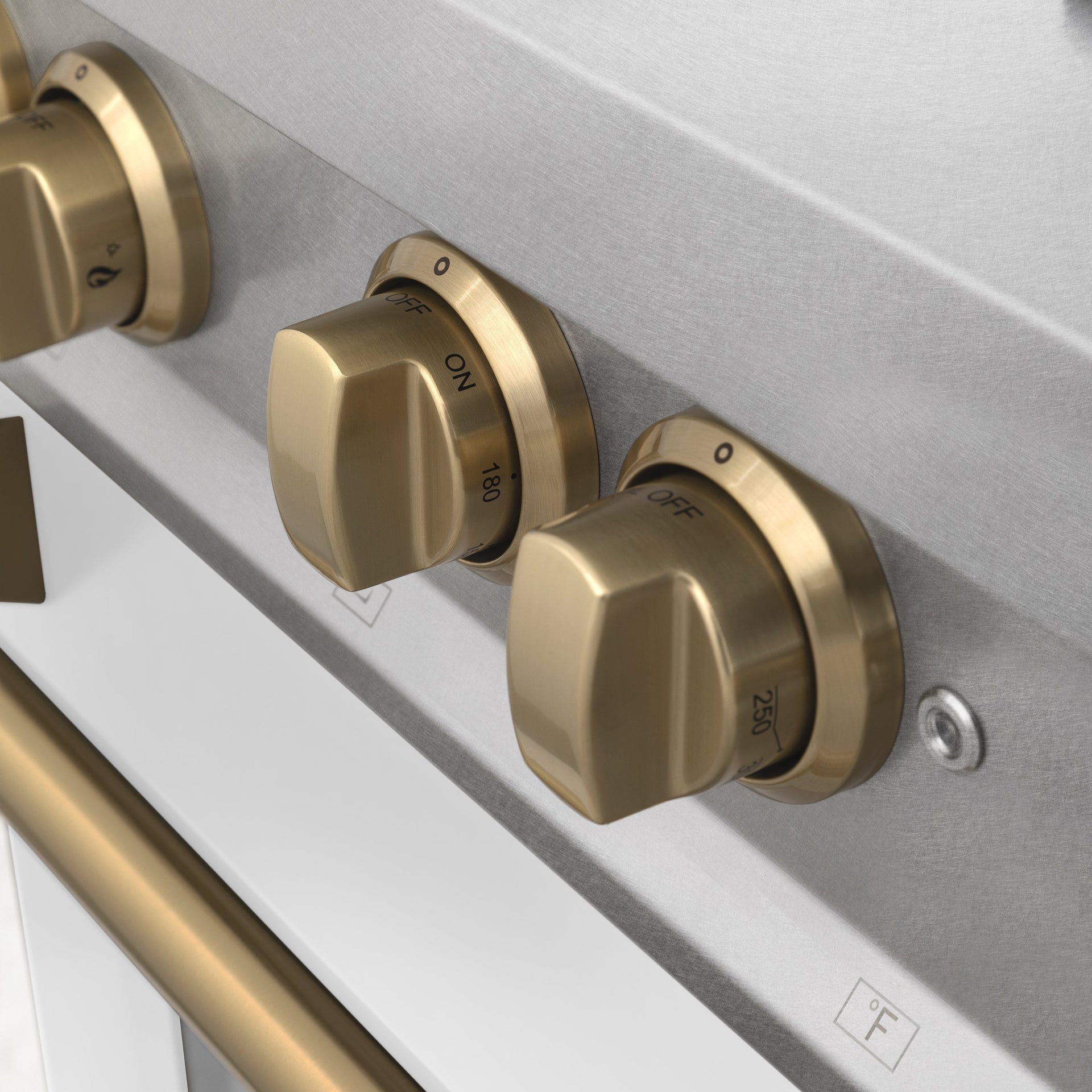zline-autograph-edition-36-in-4-6-cu-ft-legacy-dual-fuel-range-with-6-sealed-gas-burners-and-electric-convection-oven-in-satin-stainless-steel-with-white-matte-door-and-champagne-bronze-accents-rasz-wm-36-cb