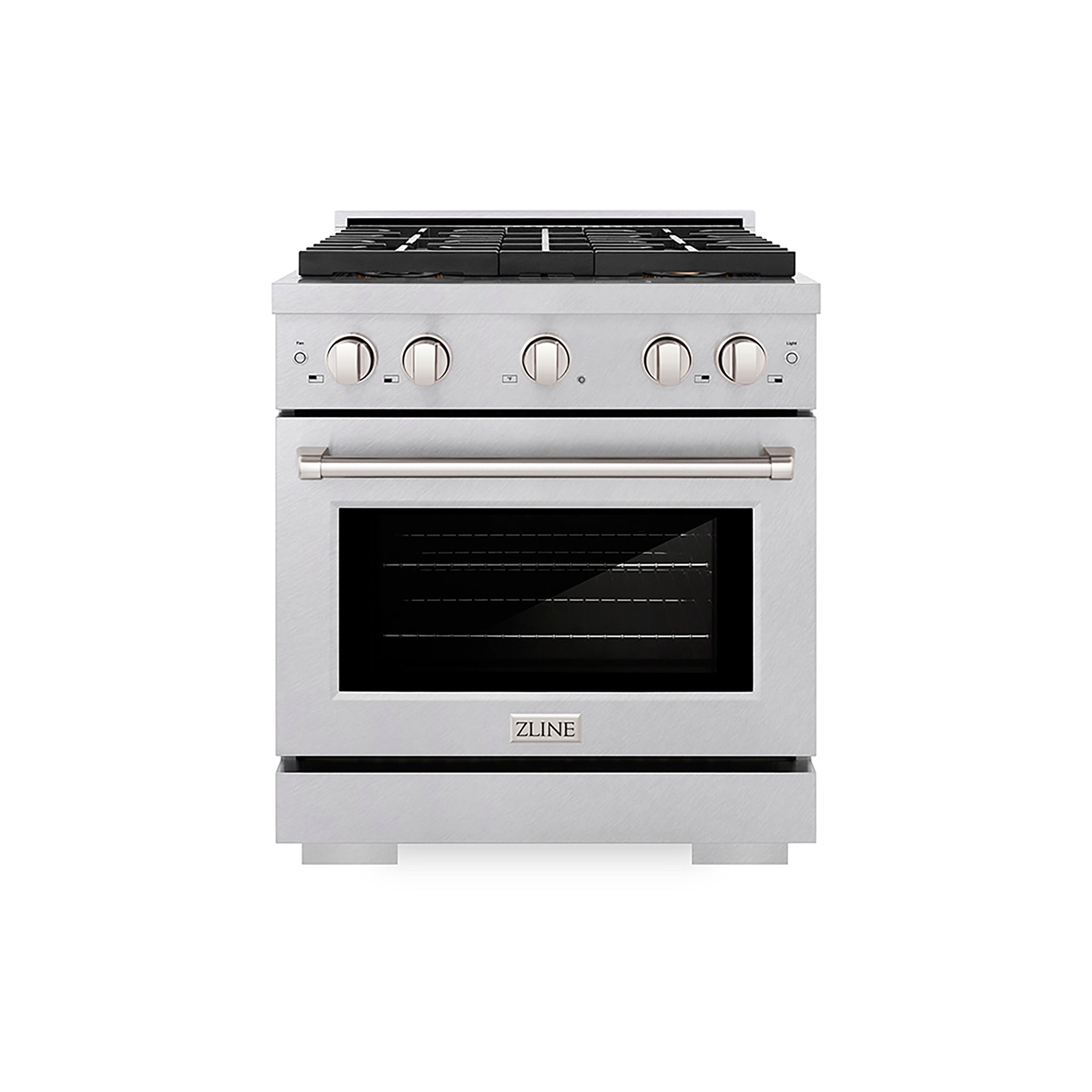 zline-30-in-dual-fuel-range-4-2-cu-ft-4-burner-duopro™-cooktop-electric-convection-oven-satin-stainless-steel-psdrs-30