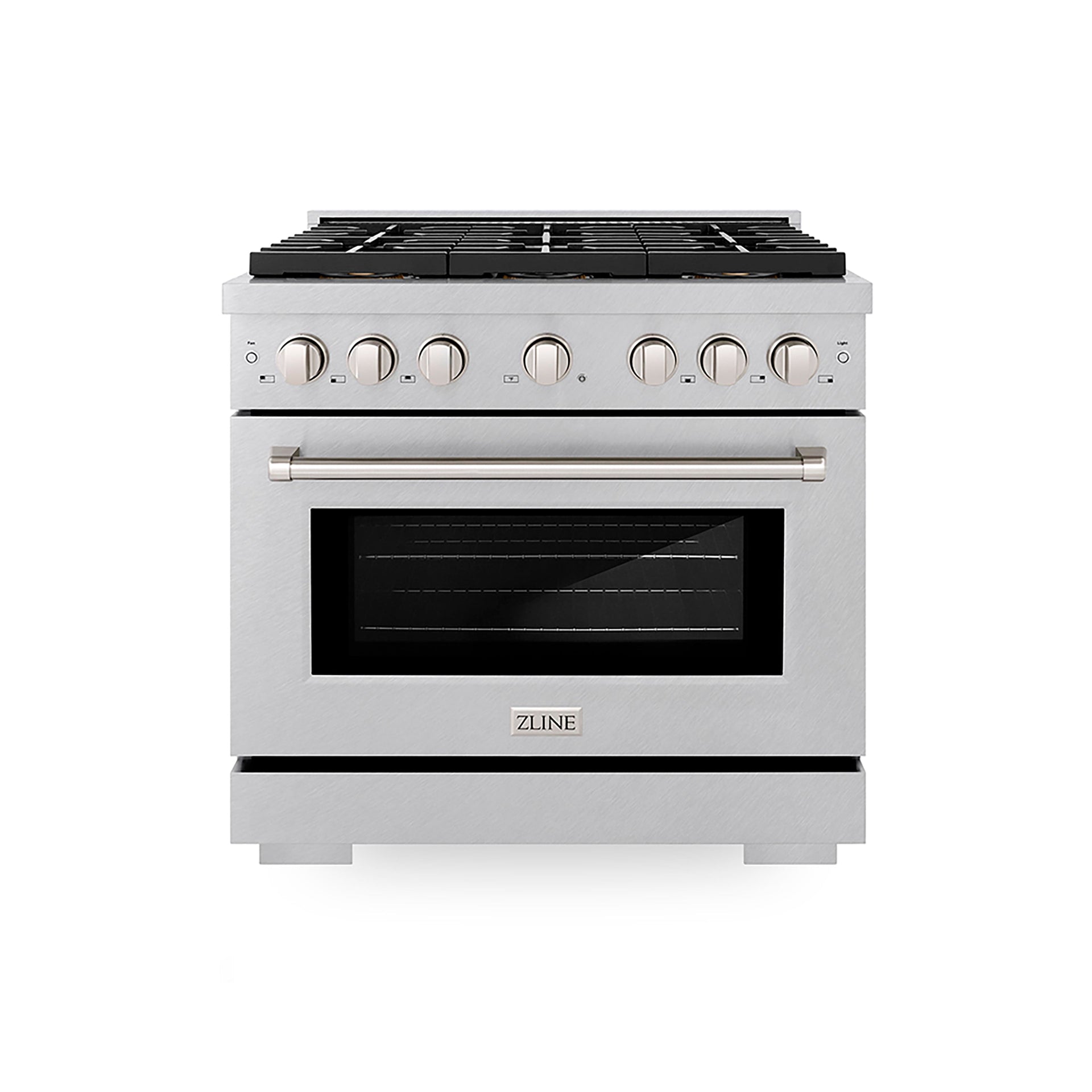 zline-36-in-dual-fuel-range-5-2-cu-ft-6-burner-duopro™-cooktop-electric-convection-oven-satin-stainless-steel-psdrs-36