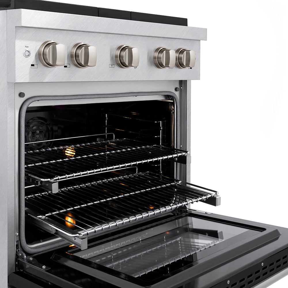 zline-30-in-dual-fuel-range-4-2-cu-ft-4-burner-duopro™-cooktop-electric-convection-oven-satin-stainless-steel-with-black-matte-door-psdrs-blm-30