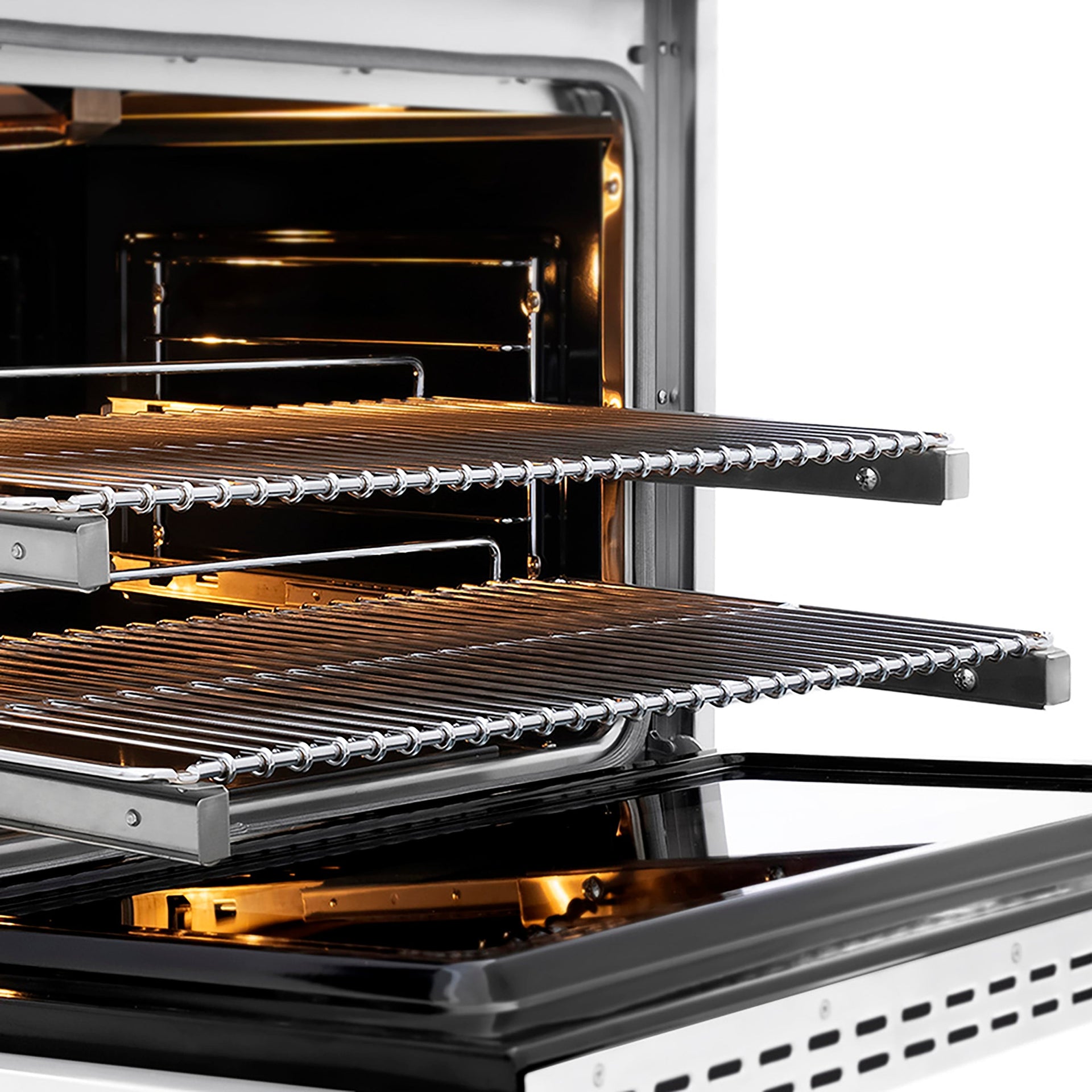 zline-36-in-gas-range-5-2-cu-ft-6-burner-duopro™-cooktop-convection-gas-oven-satin-stainless-steel-white-matte-door-matte-black-accents-psgrsz-wm-36-mb