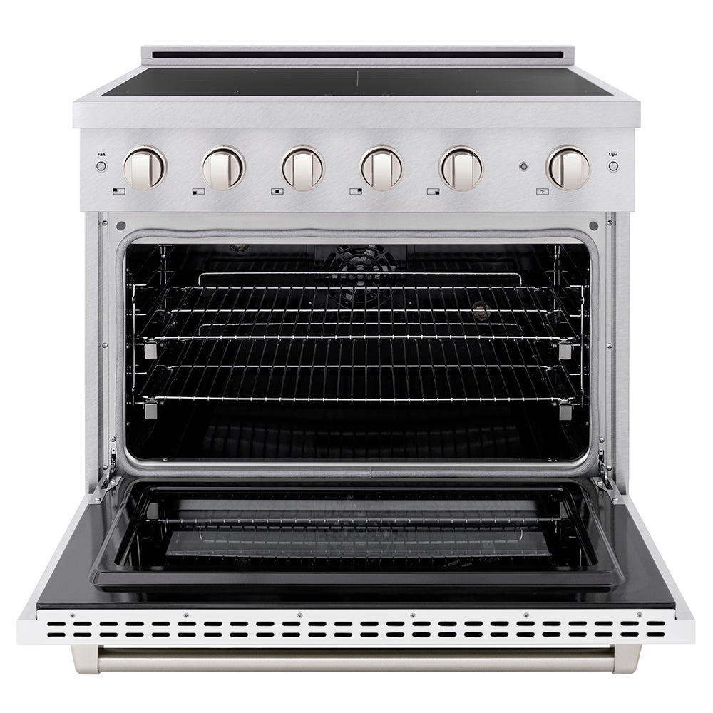 zline-36-in-induction-range-5-2-cu-ft-electric-convection-oven-5-element-cooktop-satin-stainless-steel-white-matte-door-sinrs-wm-36