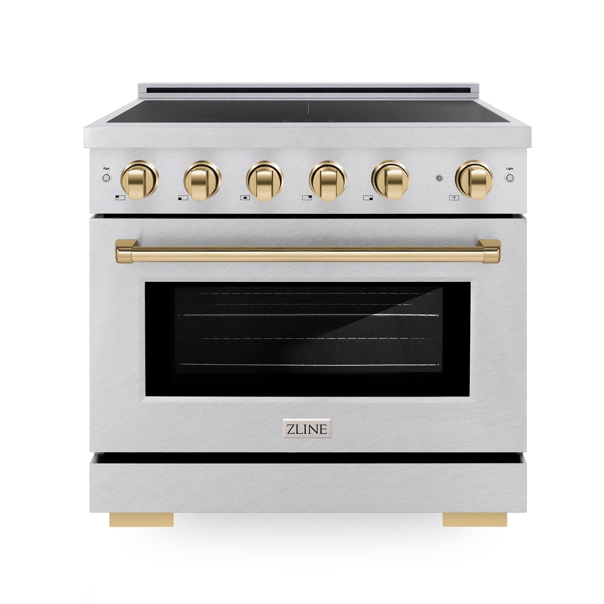 zline-36-in-induction-range-5-2-cu-ft-electric-oven-5-element-cooktop-satin-stainless-steel-polished-gold-accents-sinrsz-36-g