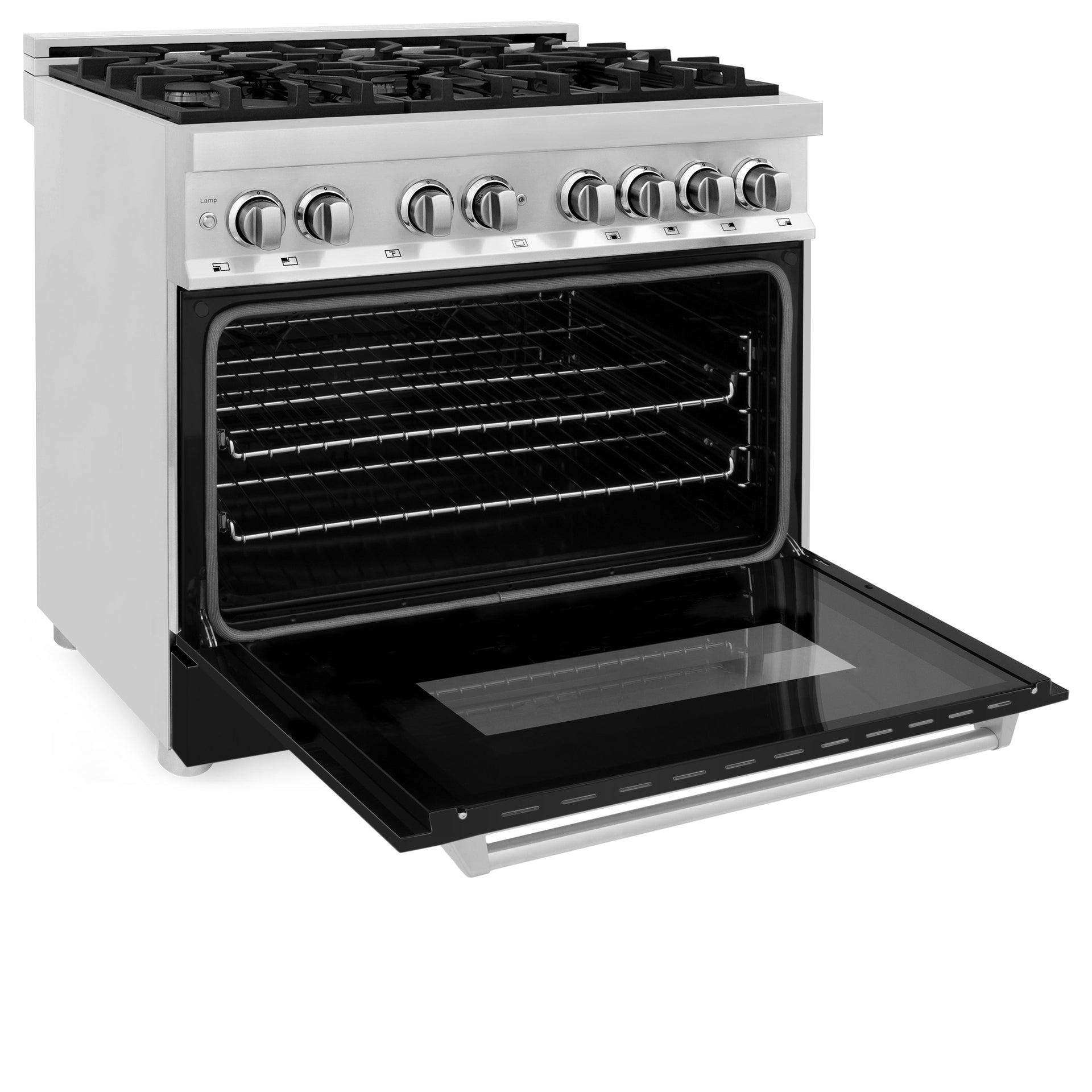zline-36-dual-fuel-range-with-gas-burners-and-electric-oven-stainless-steel-with-black-matte-door-ra-blm-36