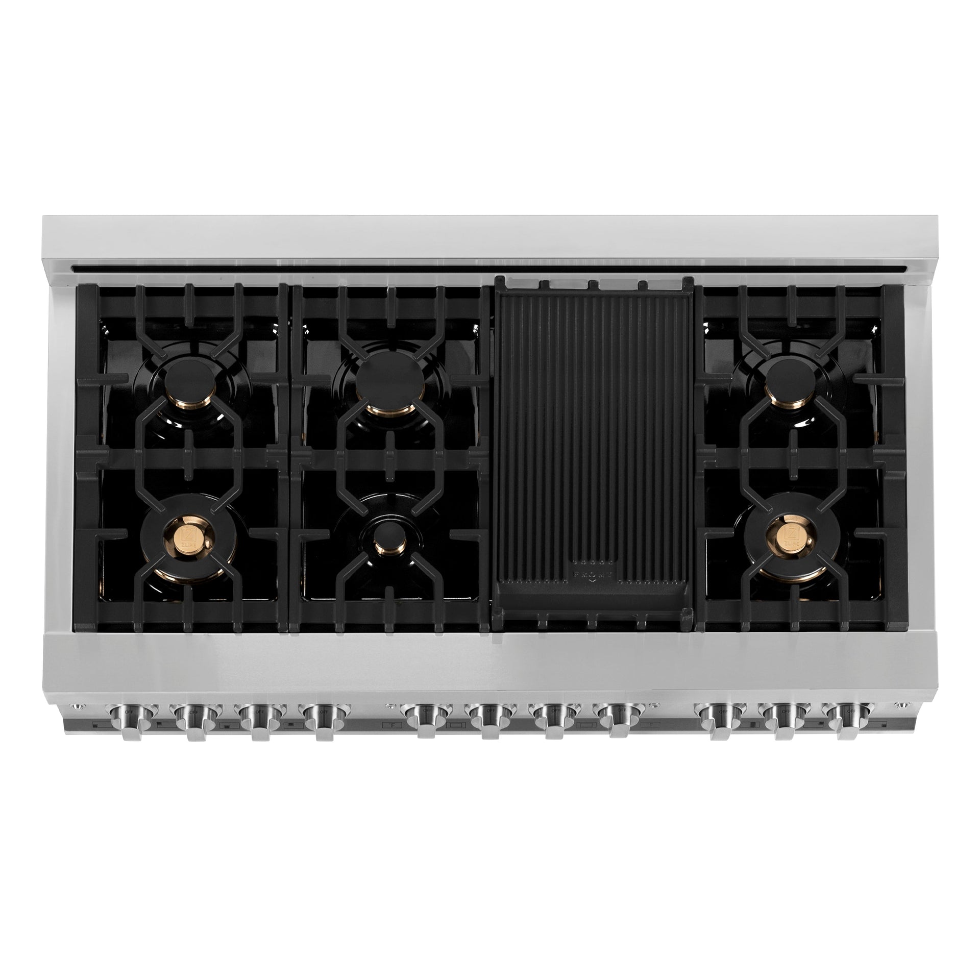 zline-48-dual-fuel-range-with-gas-cooktop-electric-convection-oven-brass-burners-and-griddle-in-stainless-steel-ra-br-gr-48