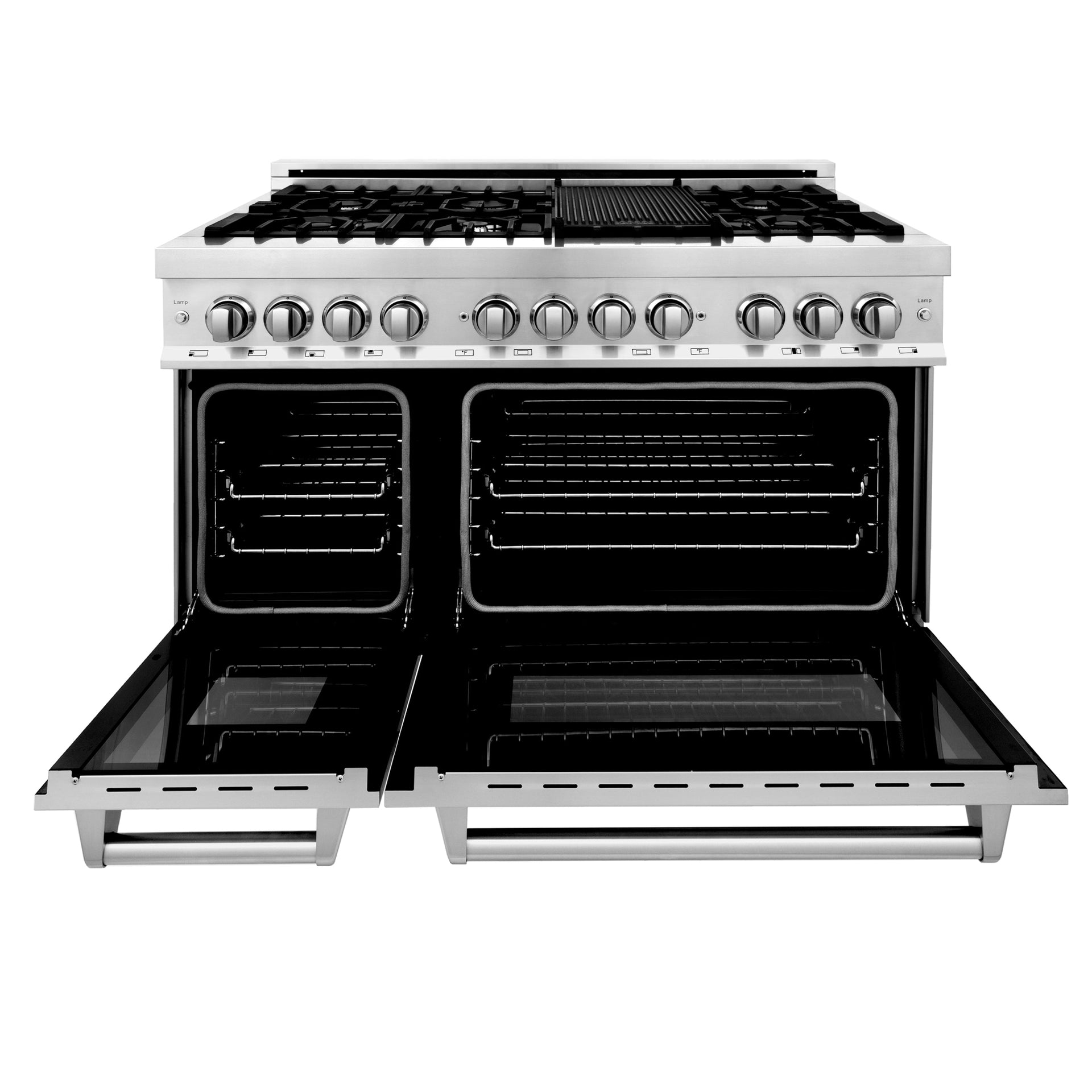 zline-48-inch-dual-fuel-range-with-gas-cooktop-electric-oven-griddle-6-0-cu-ft-stainless-steel-model-ra-gr-48