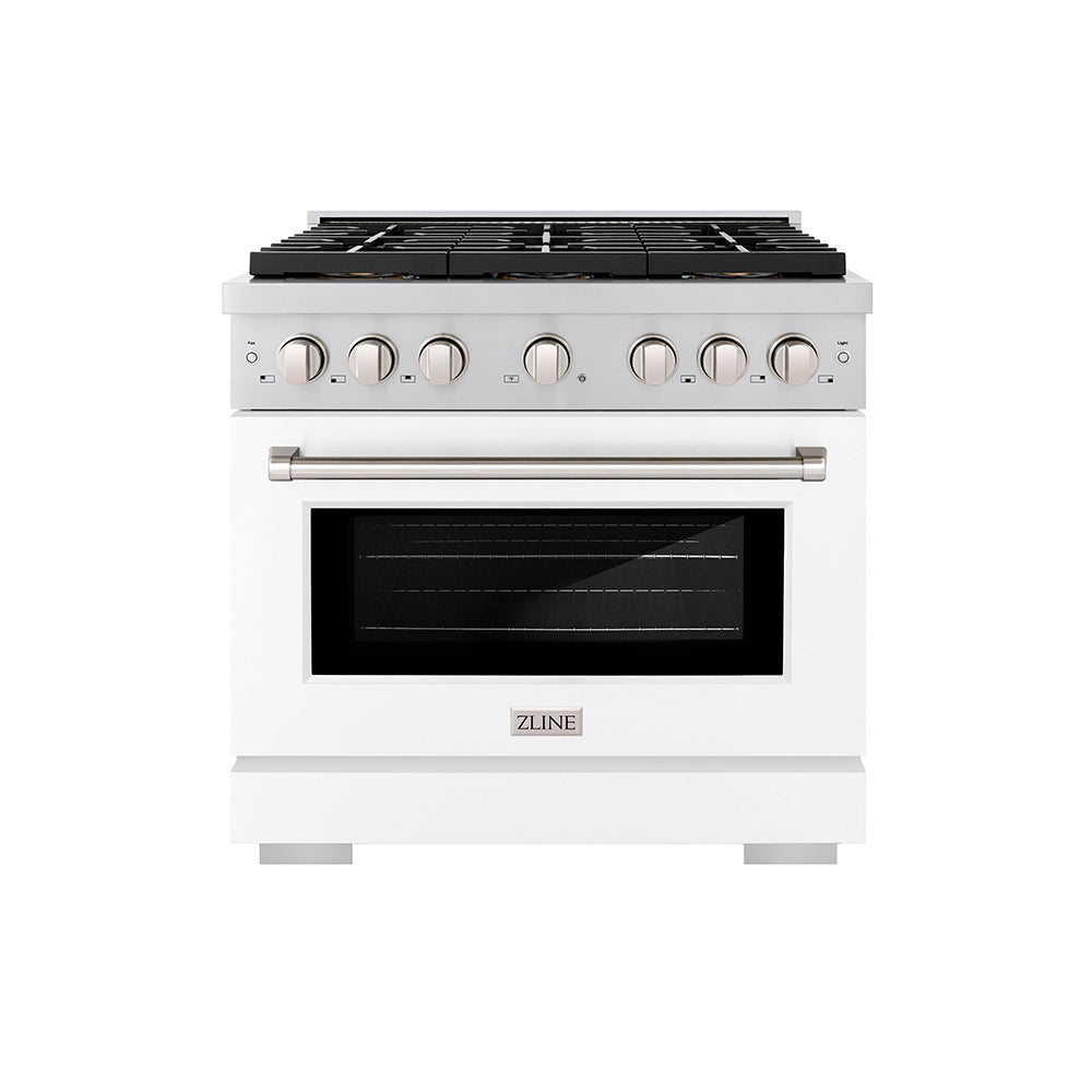 zline-36-in-dual-fuel-range-5-2-cu-ft-6-burner-duopro™-cooktop-electric-convection-oven-white-matte-door-psdr-wm-36