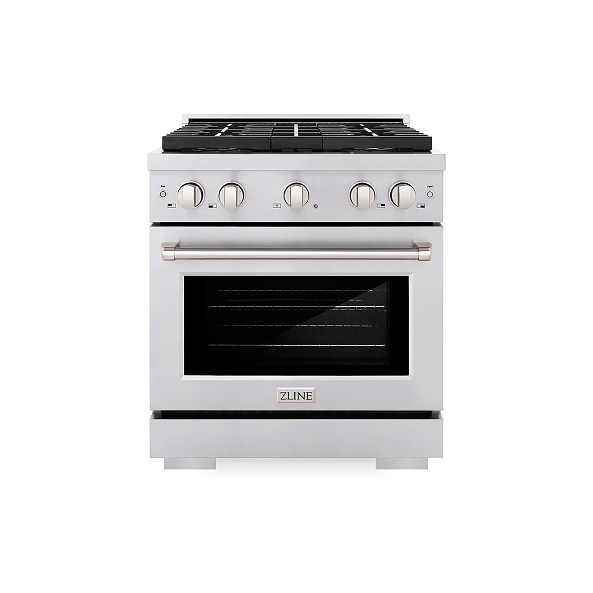 zline-30-in-dual-fuel-range-4-2-cu-ft-with-4-burner-duopro™-cooktop-electric-convection-oven-stainless-steel-psdr30