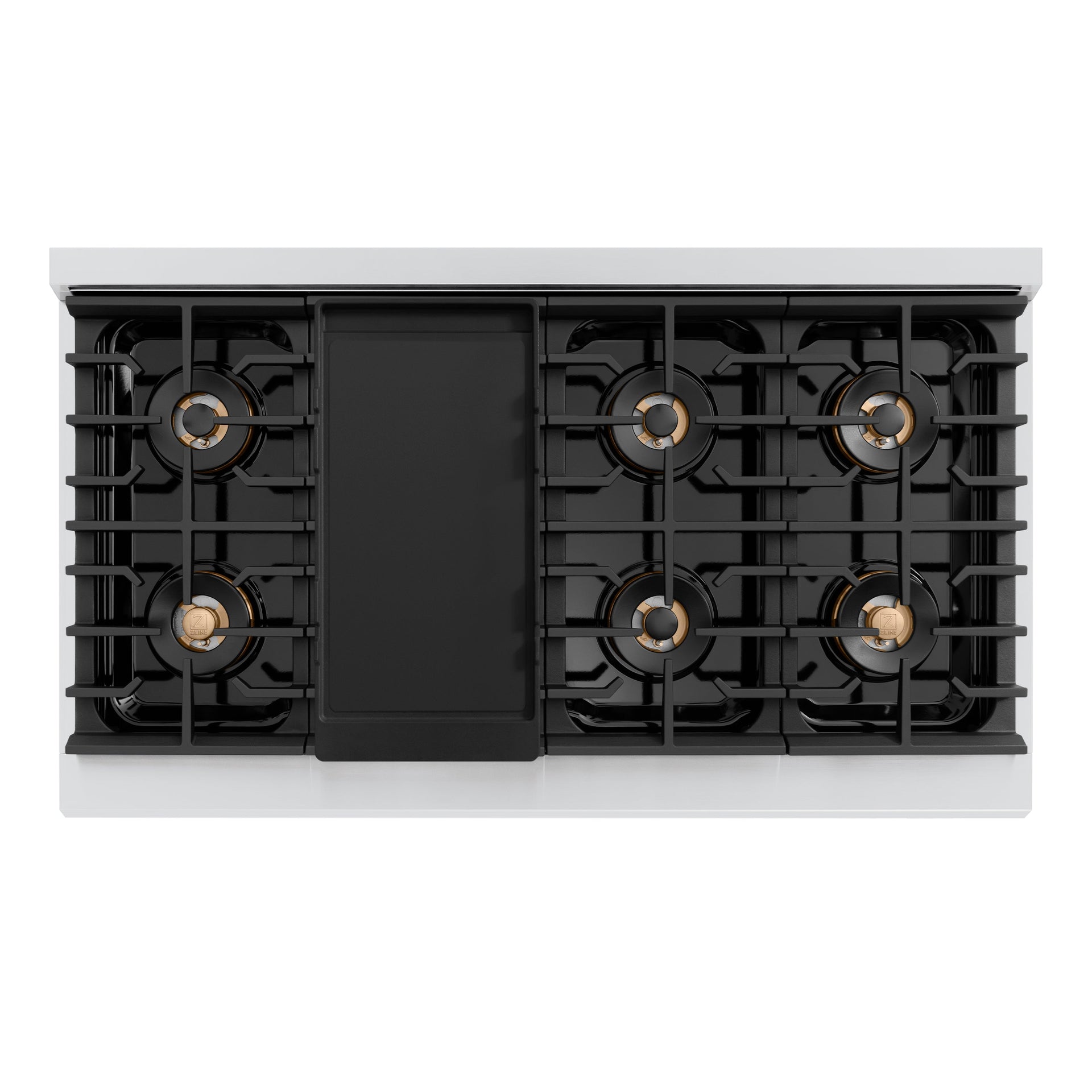 zline-48-in-dual-fuel-range-6-7-cu-ft-8-burner-duopro™-cooktop-dual-ovens-stainless-steel-polished-gold-helix-handles-psdrz-48-kg
