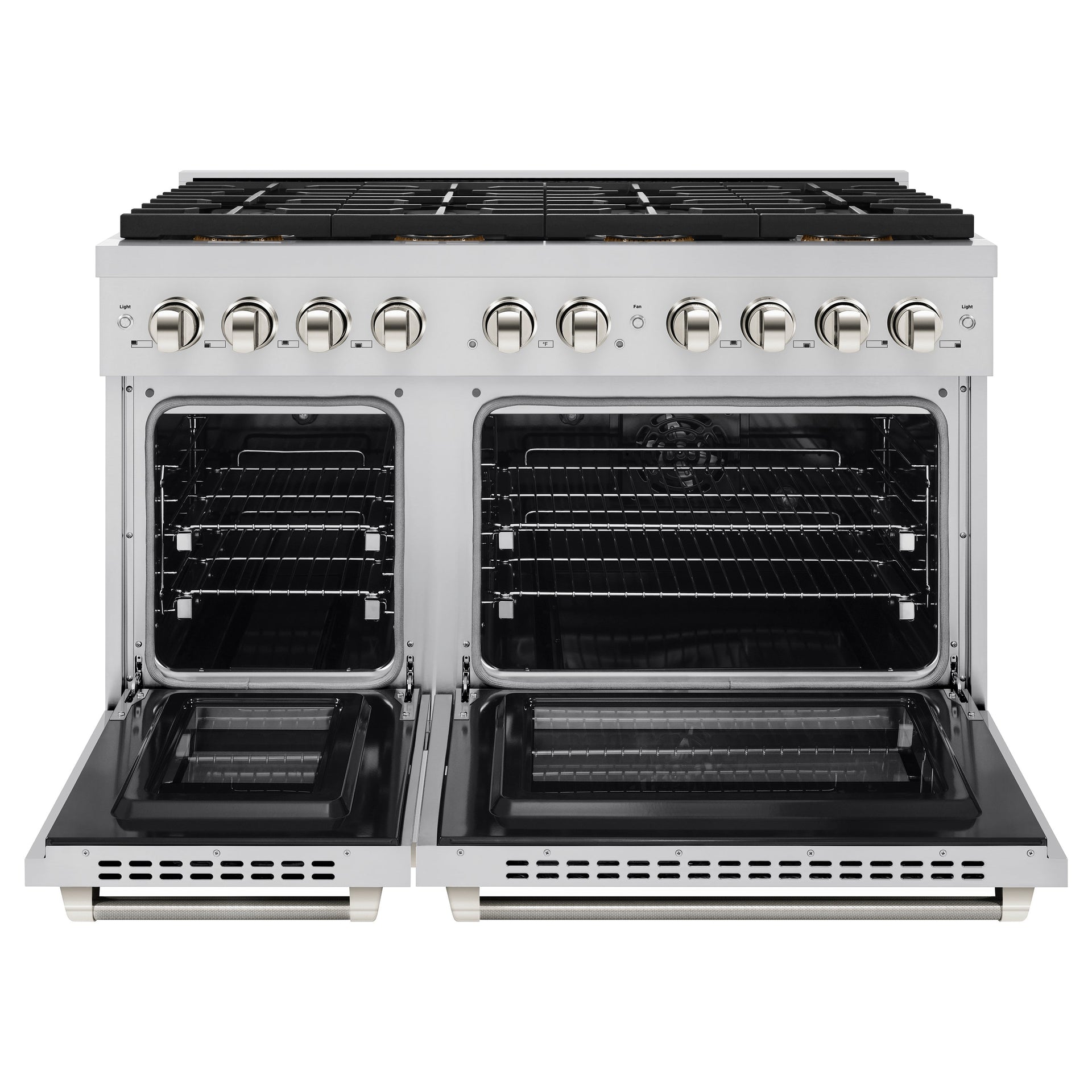 zline-48-in-dual-fuel-range-6-7-cu-ft-8-burner-duopro-cooktop-dual-ovens-stainless-steel-polished-nickel-handles-psdrz-48-kpn