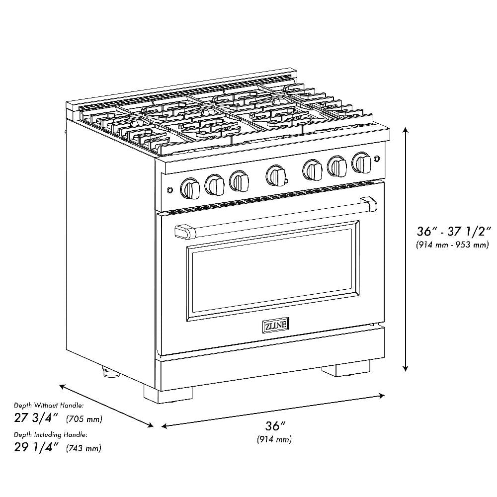 zline-paramount-36-in-dual-fuel-range-with-6-brass-burners-and-5-2-cu-ft-electric-convection-oven-stainless-steel-sdr-br-36