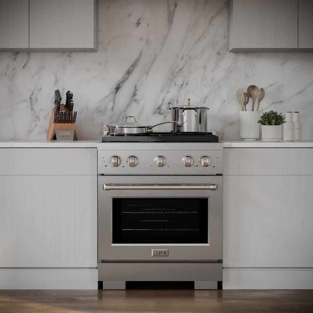 zline-30-inch-paramount-dual-fuel-range-with-4-gas-burners-and-4-2-cu-ft-electric-convection-oven-stainless-steel-model-sdr30