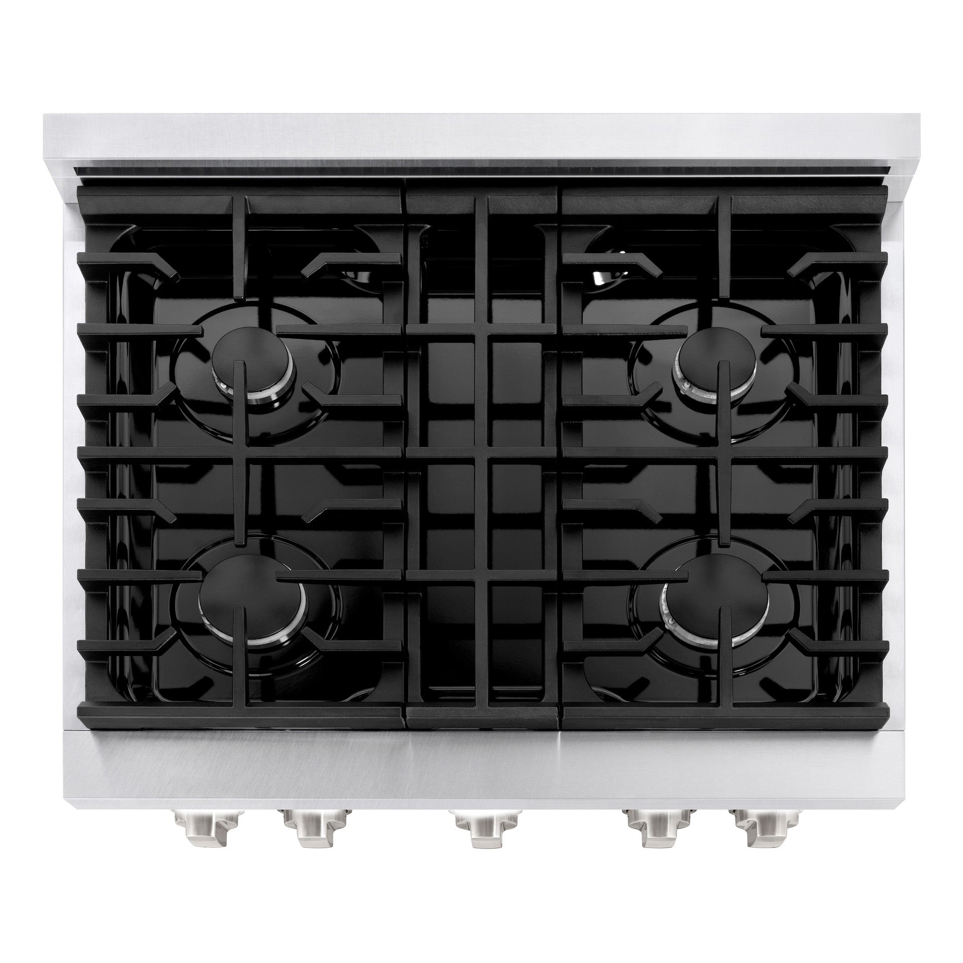 zline-paramount-30-in-dual-fuel-range-with-4-burner-gas-cooktop-and-electric-convection-oven-4-2-cu-ft-satin-stainless-steel-sdrs-30