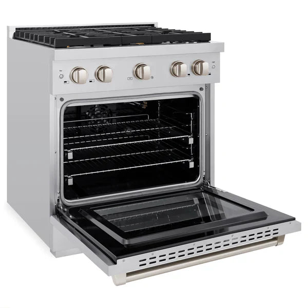 zline-paramount-30-in-gas-range-with-convection-oven-and-4-brass-burners-in-stainless-steel-sgr-br-30