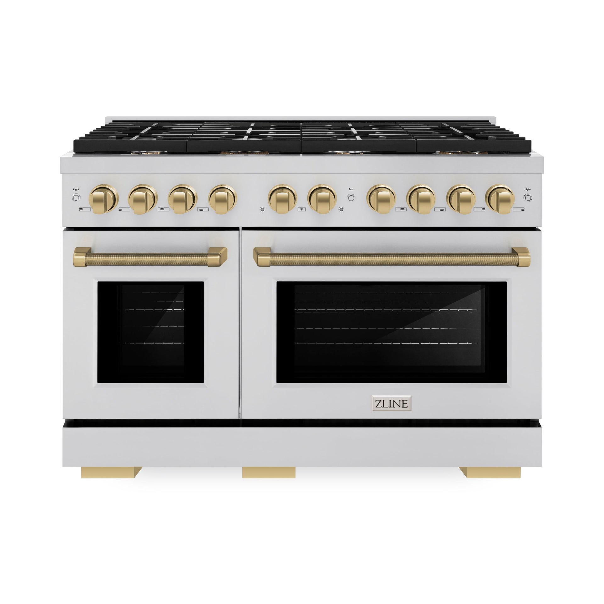 zline-48-in-gas-range-6-7-cu-ft-double-oven-8-burner-cooktop-stainless-steel-champagne-bronze-helix-handles-sgrz-48-kcb