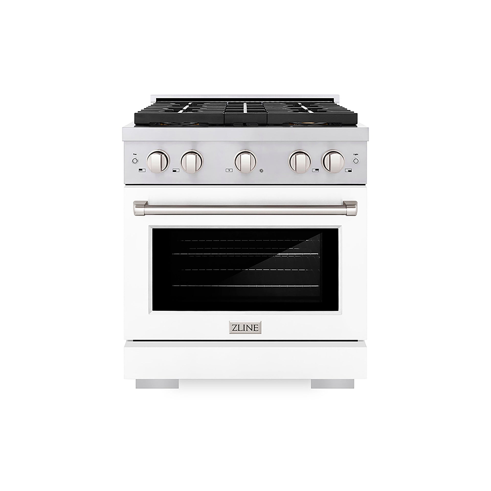 zline-30-in-gas-range-4-2-cu-ft-convection-oven-4-burner-duopro™-cooktop-white-matte-door-psgr-wm-30