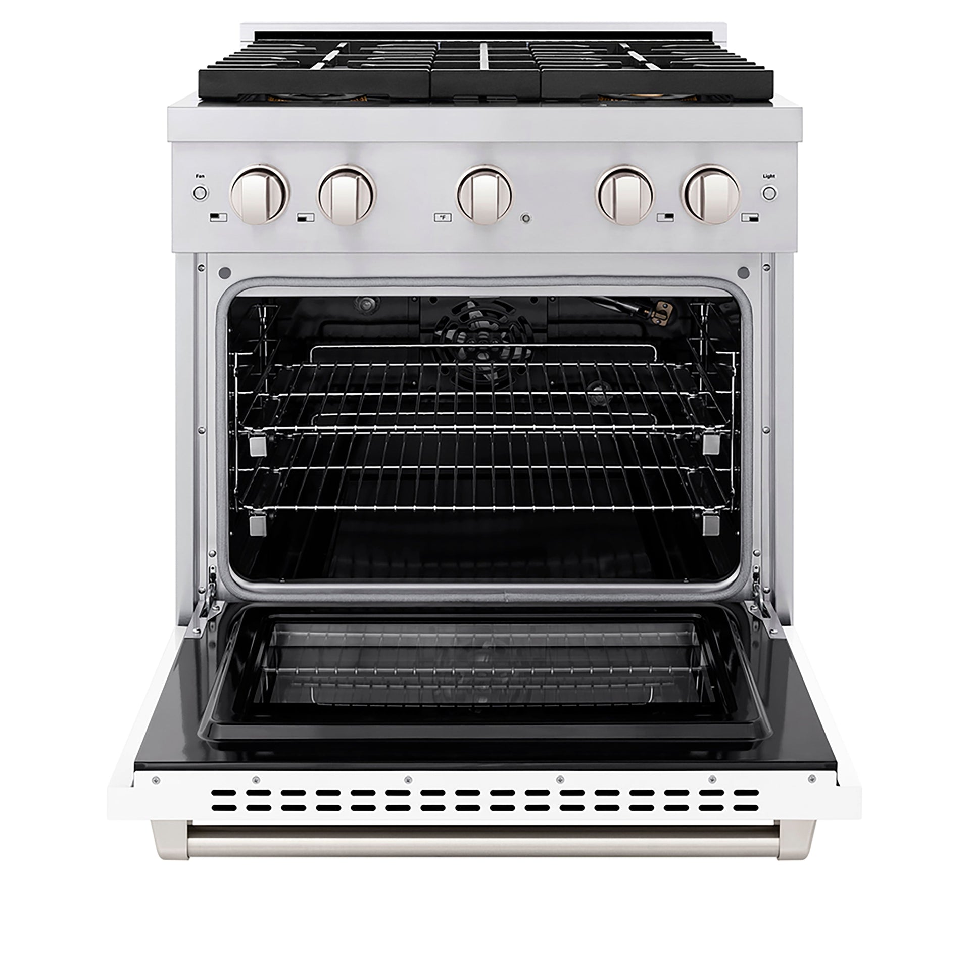 zline-30-in-gas-range-4-2-cu-ft-convection-oven-4-burner-duopro™-cooktop-white-matte-door-psgr-wm-30
