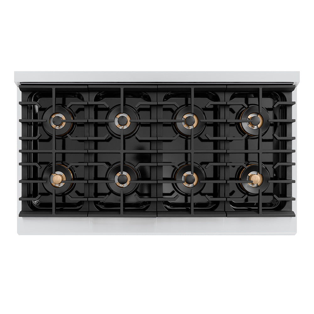 zline-48-in-gas-range-6-7-cu-ft-8-burner-duopro™-cooktop-dual-ovens-black-matte-doors-champagne-bronze-accents-psgrz-blm-48-cb