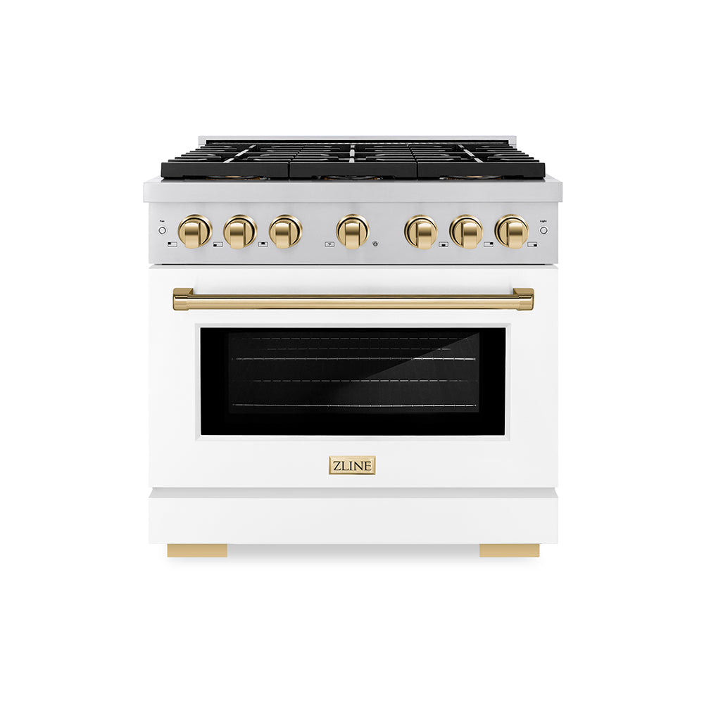 zline-36-in-gas-range-5-2-cu-ft-convection-oven-6-burner-duopro™-cooktop-white-matte-door-polished-gold-accents-psgrz-wm-36-g