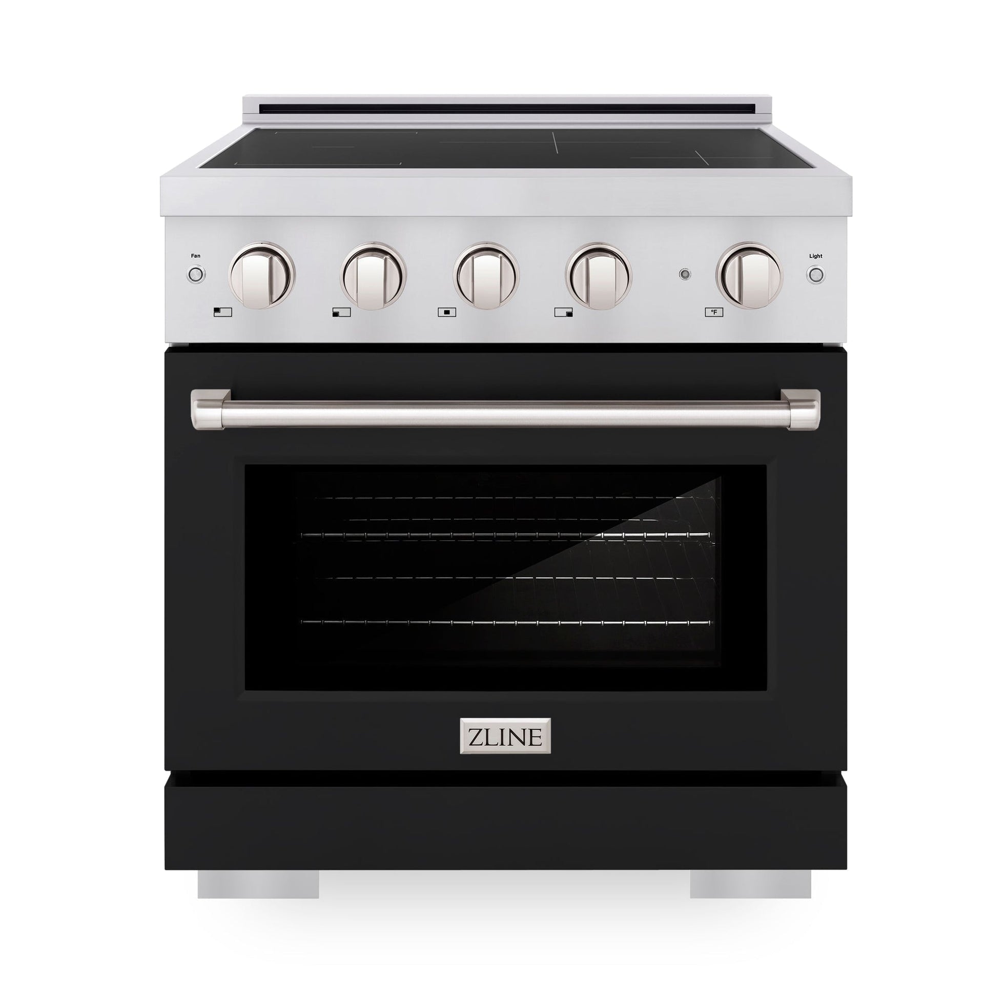 zline-30-in-induction-range-4-2-cu-ft-electric-convection-oven-4-elements-stainless-steel-black-matte-door-sinr-blm-30