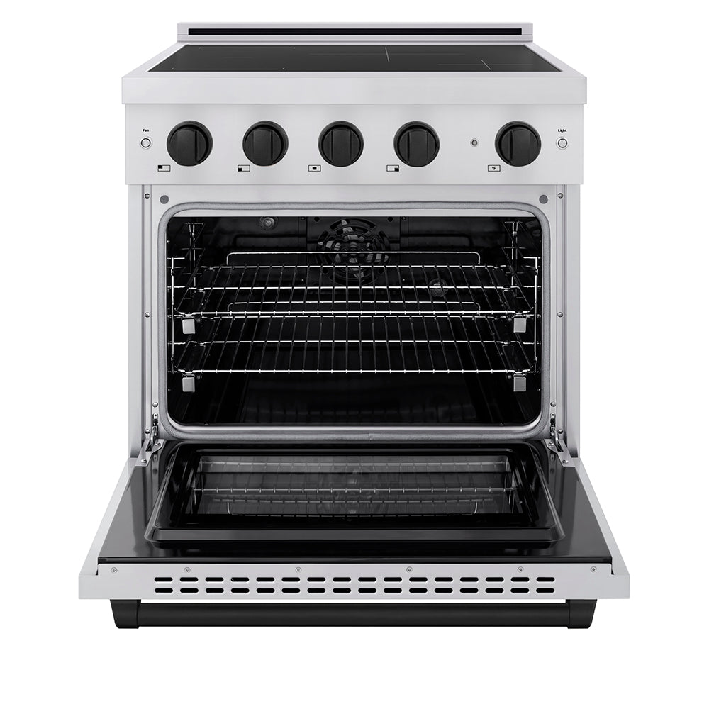 zline-30-in-induction-range-4-2-cu-ft-4-element-cooktop-electric-convection-oven-stainless-steel-matte-black-accents-sinrz-30-mb