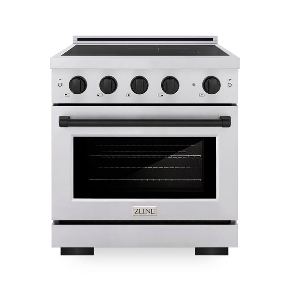 zline-30-in-induction-range-4-2-cu-ft-4-element-cooktop-electric-convection-oven-stainless-steel-matte-black-accents-sinrz-30-mb