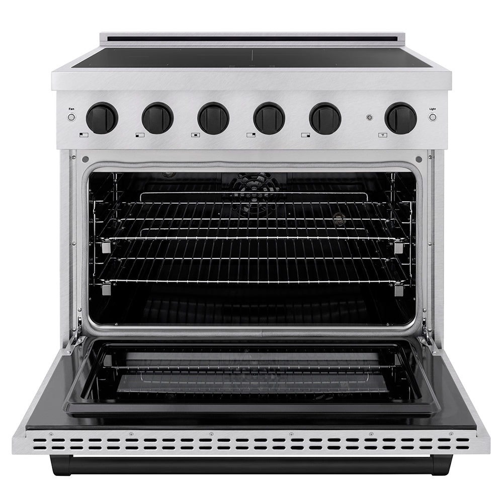 zline-36-in-induction-range-5-2-cu-ft-5-element-cooktop-electric-convection-oven-stainless-steel-matte-black-accents-sinrz-36-mb