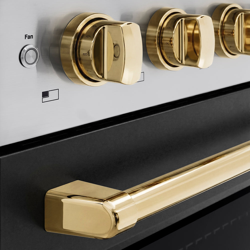 zline-36-in-induction-range-5-2-cu-ft-5-element-cooktop-electric-convection-oven-stainless-steel-black-matte-door-polished-gold-accents-sinrz-blm-36-g